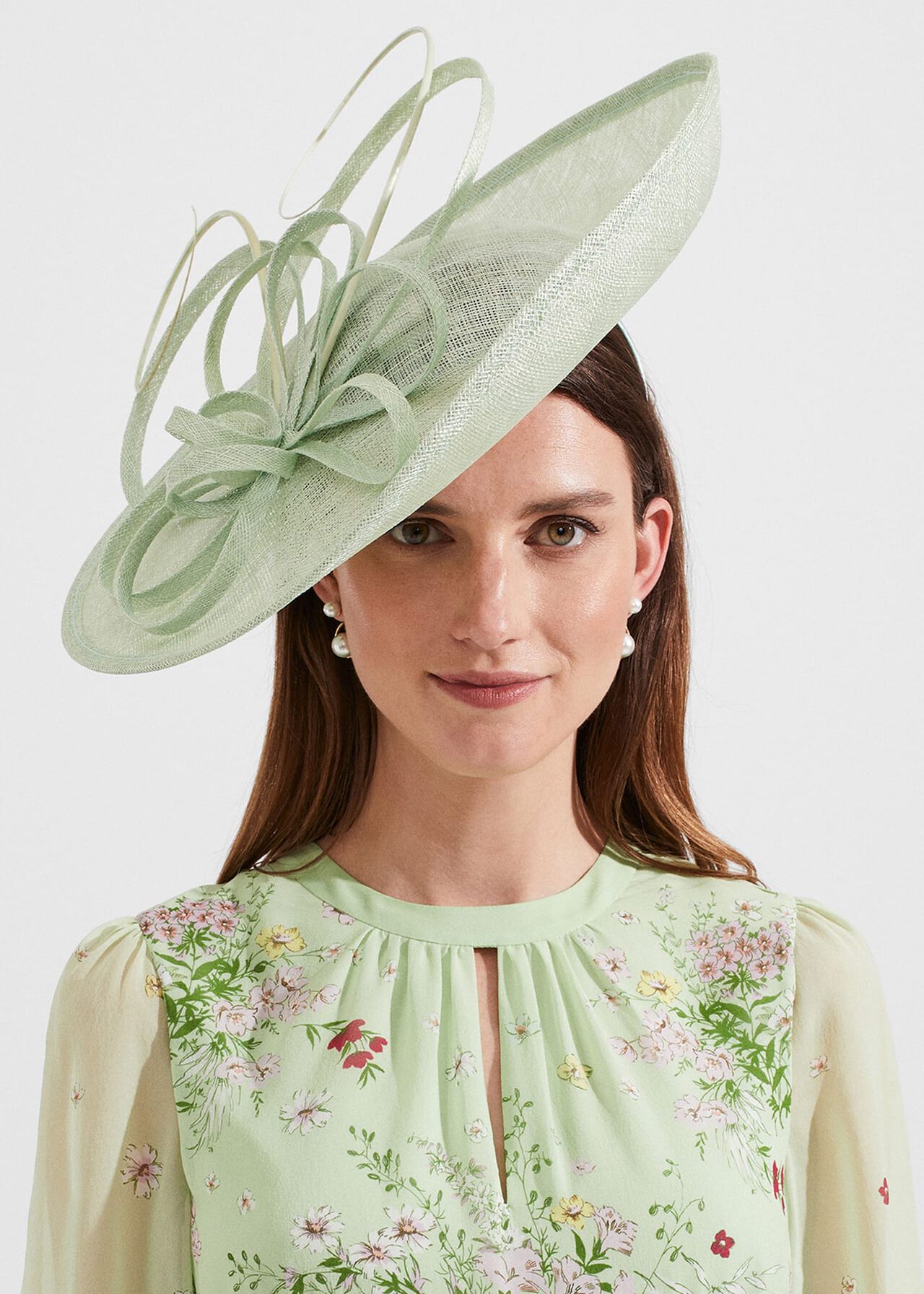 Evangaline Hat, Light Green, hi-res