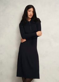 Marta Knitted Dress, Black, hi-res