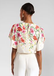 Verena Floral Top, Cream Multi, hi-res