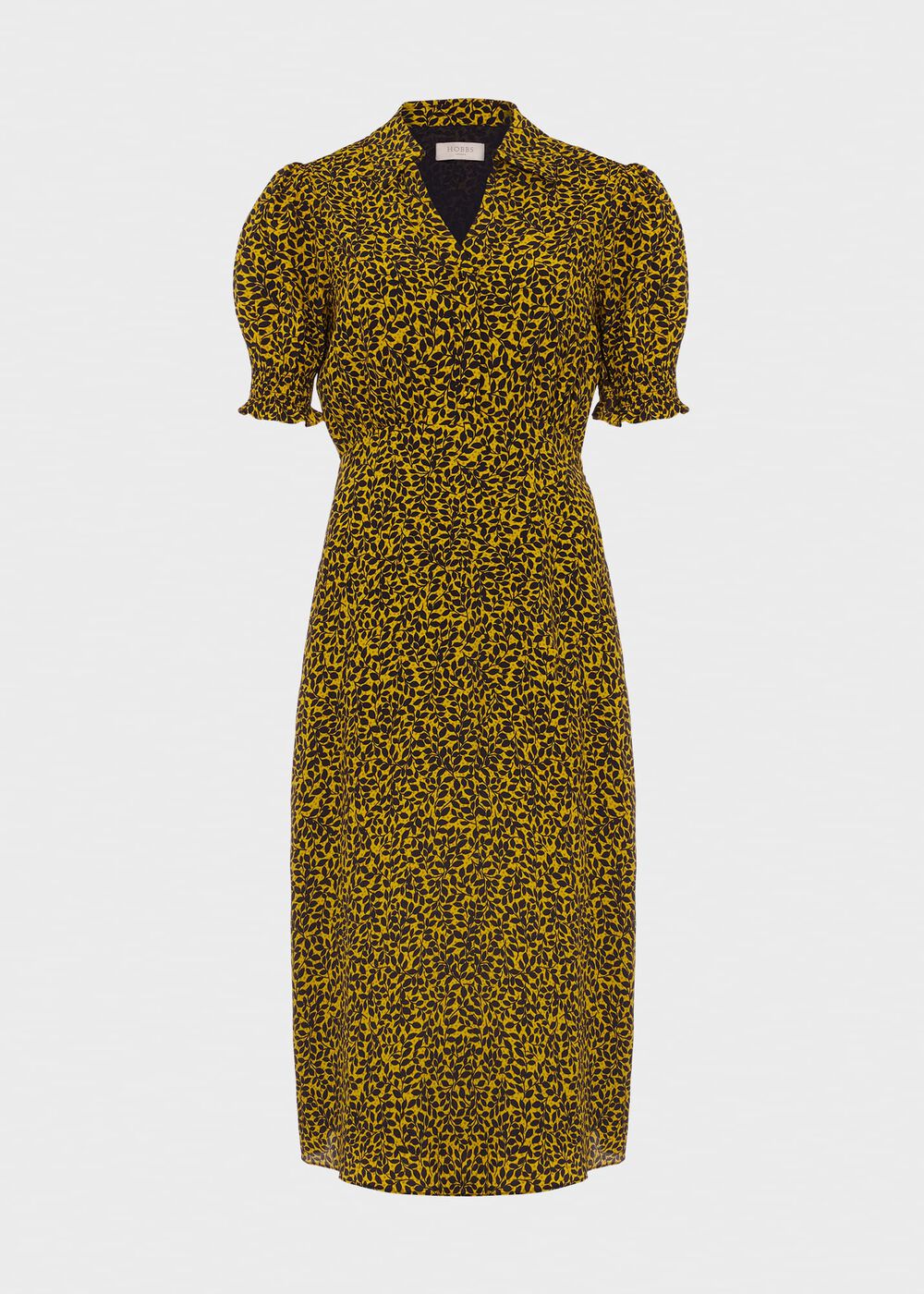 Elora Dress, Chartreuse Navy, hi-res