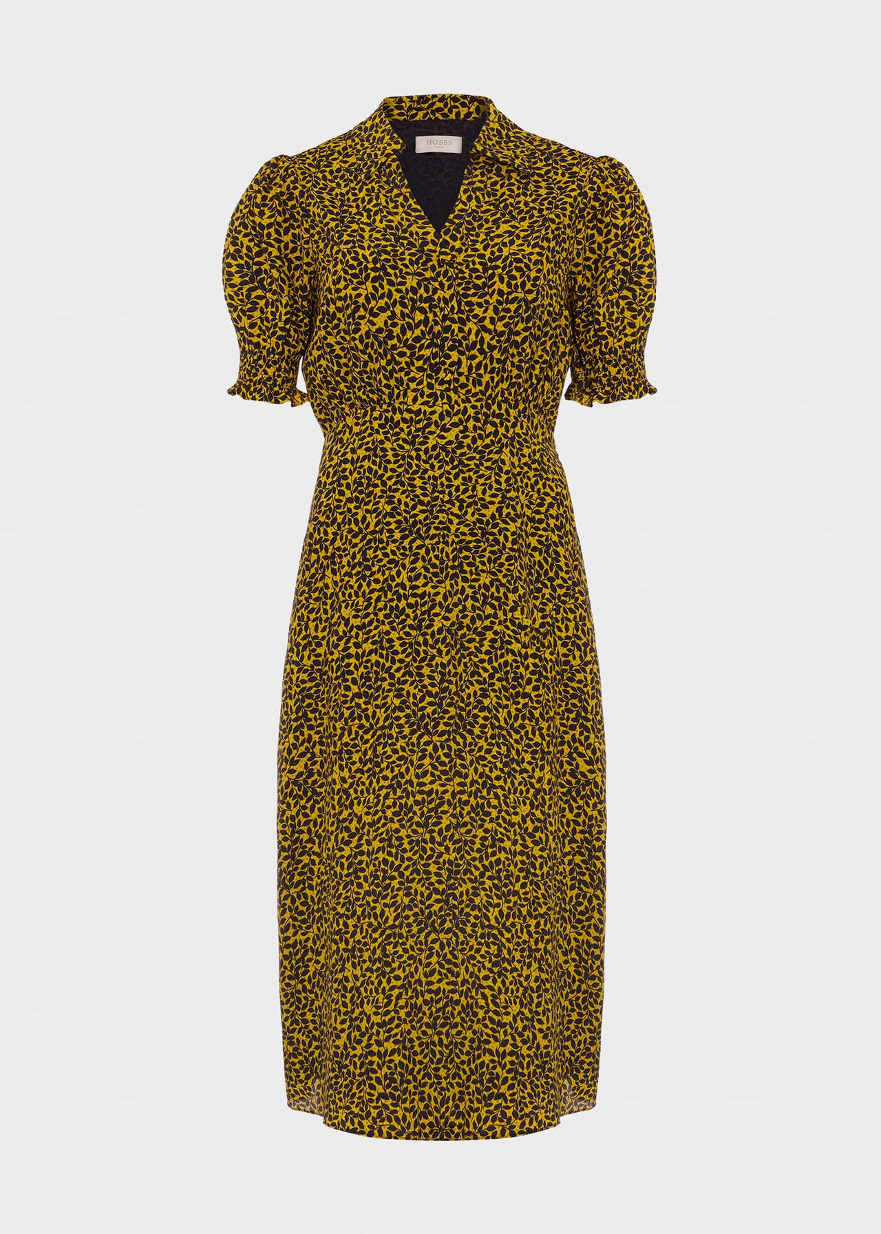 Elora Dress, Chartreuse Navy, hi-res