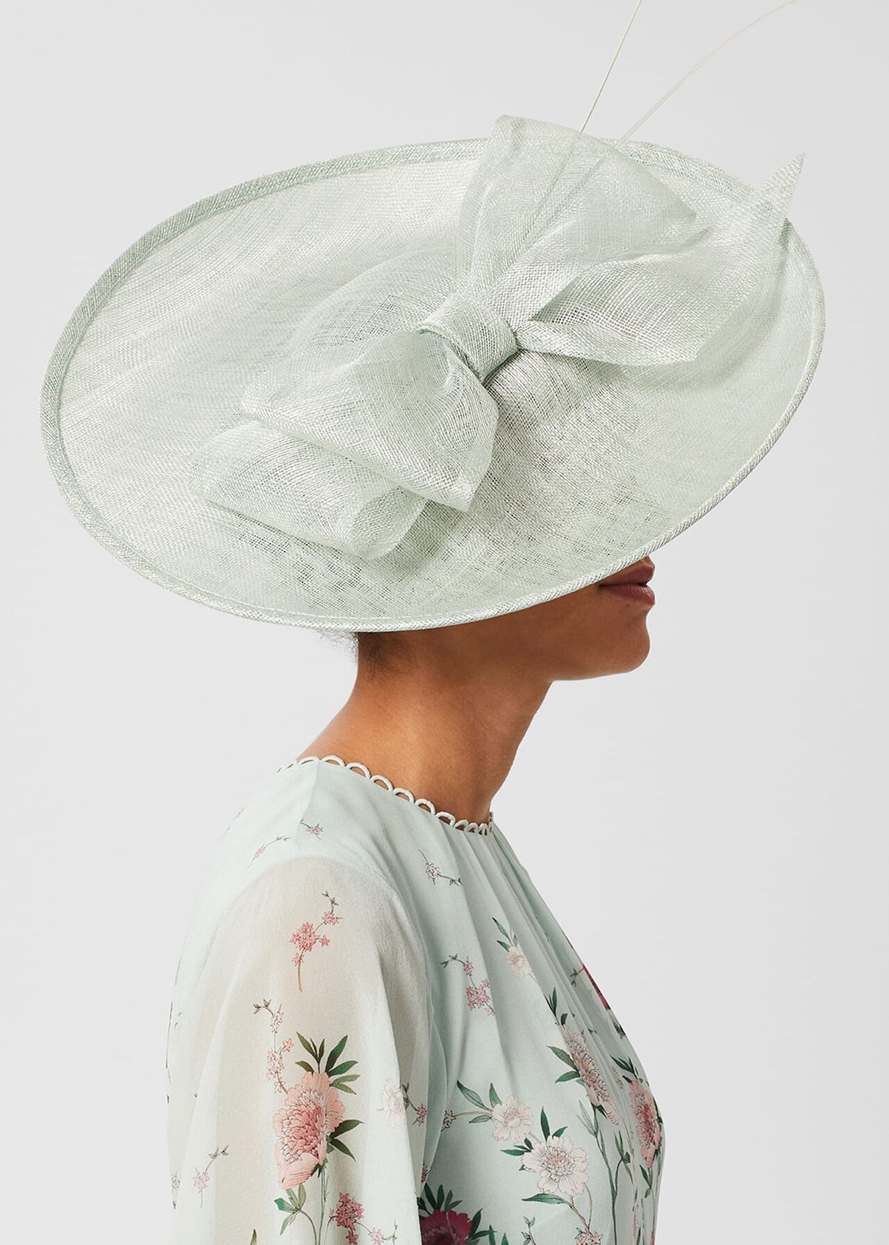 Victoria Fascinator, Sage Green, hi-res