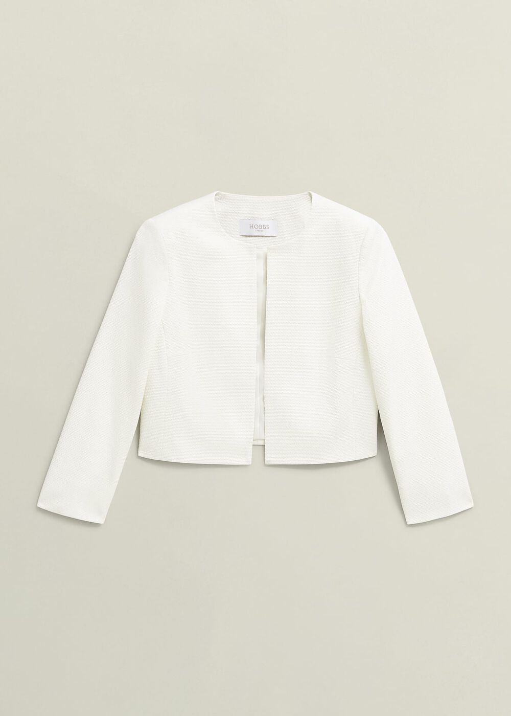 Elize Textured Jacket, Ivory, hi-res