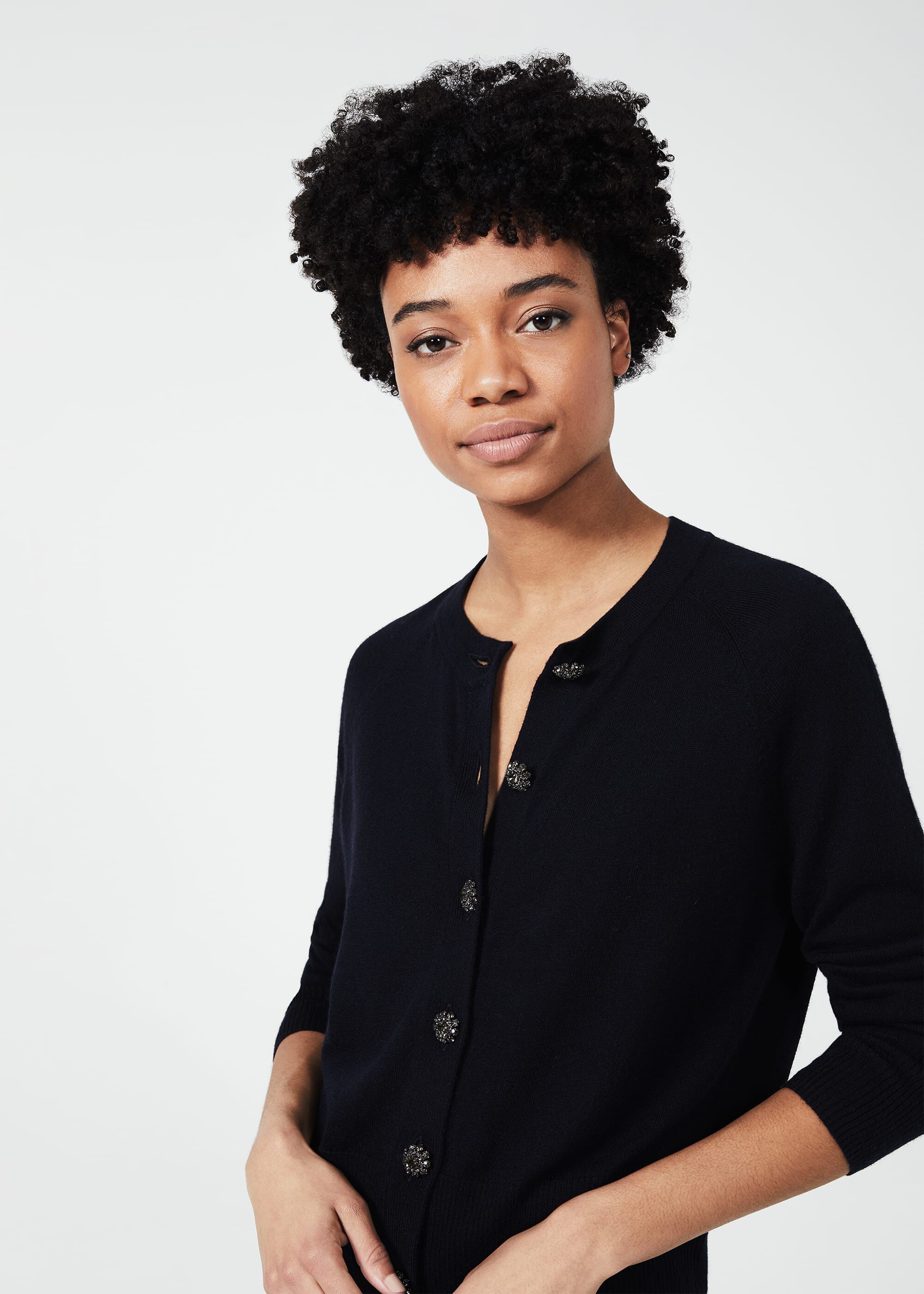 hobbs navy cardigan