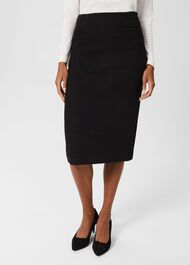 Gabi Tweed Skirt, Black, hi-res