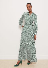 Mitford Shirt Dress, Green Ivory, hi-res