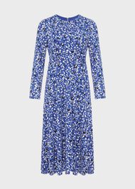 Sian Jersey Dress, Cobalt Multi, hi-res