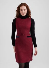 Diane Wool Dress, Pink Multi, hi-res