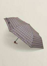 Eve Compact Umbrella, Camel Black, hi-res