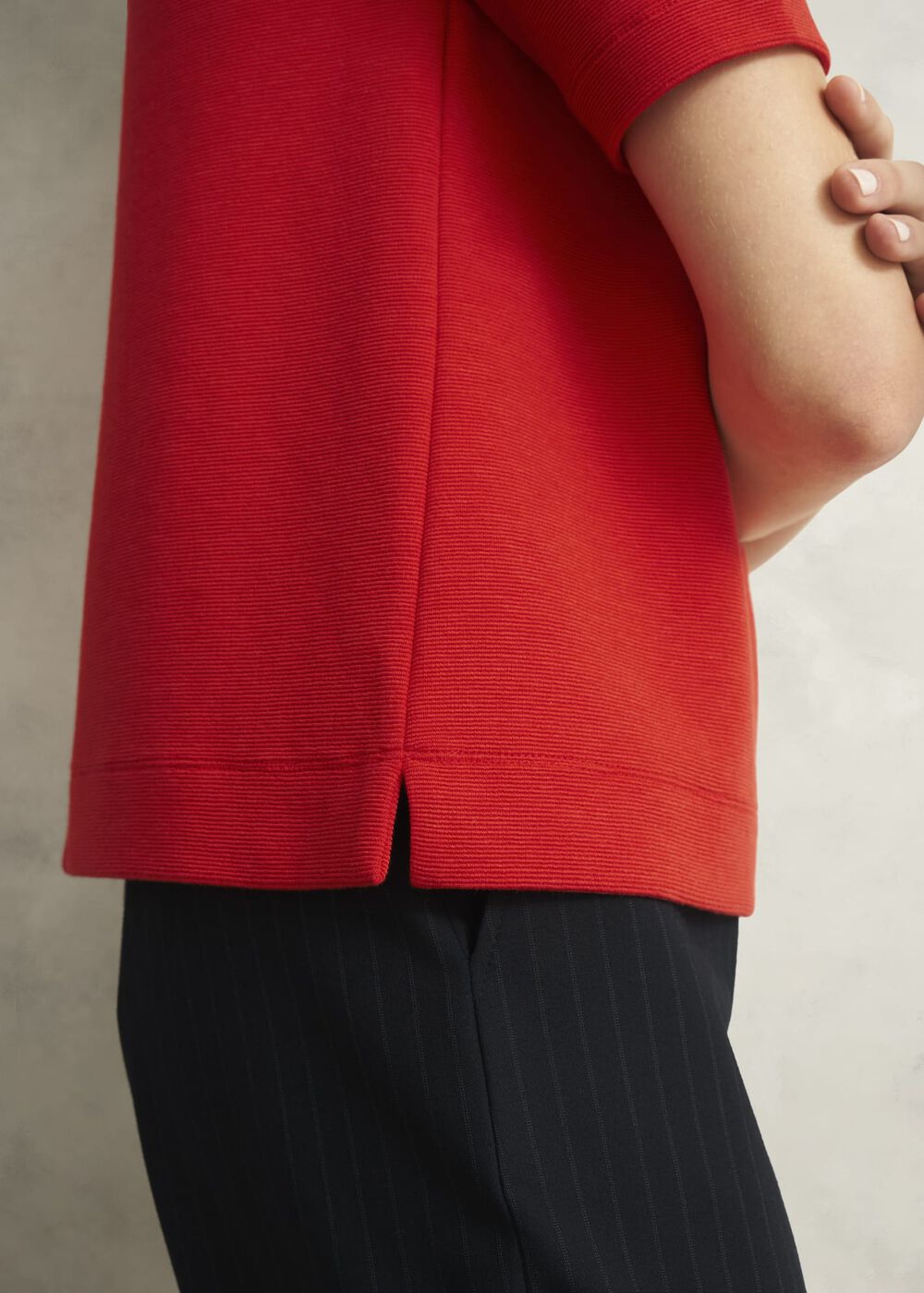 Tali Textured Top, Scarlet Red, hi-res