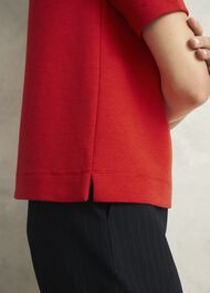 Tali Textured Top, Scarlet Red, hi-res