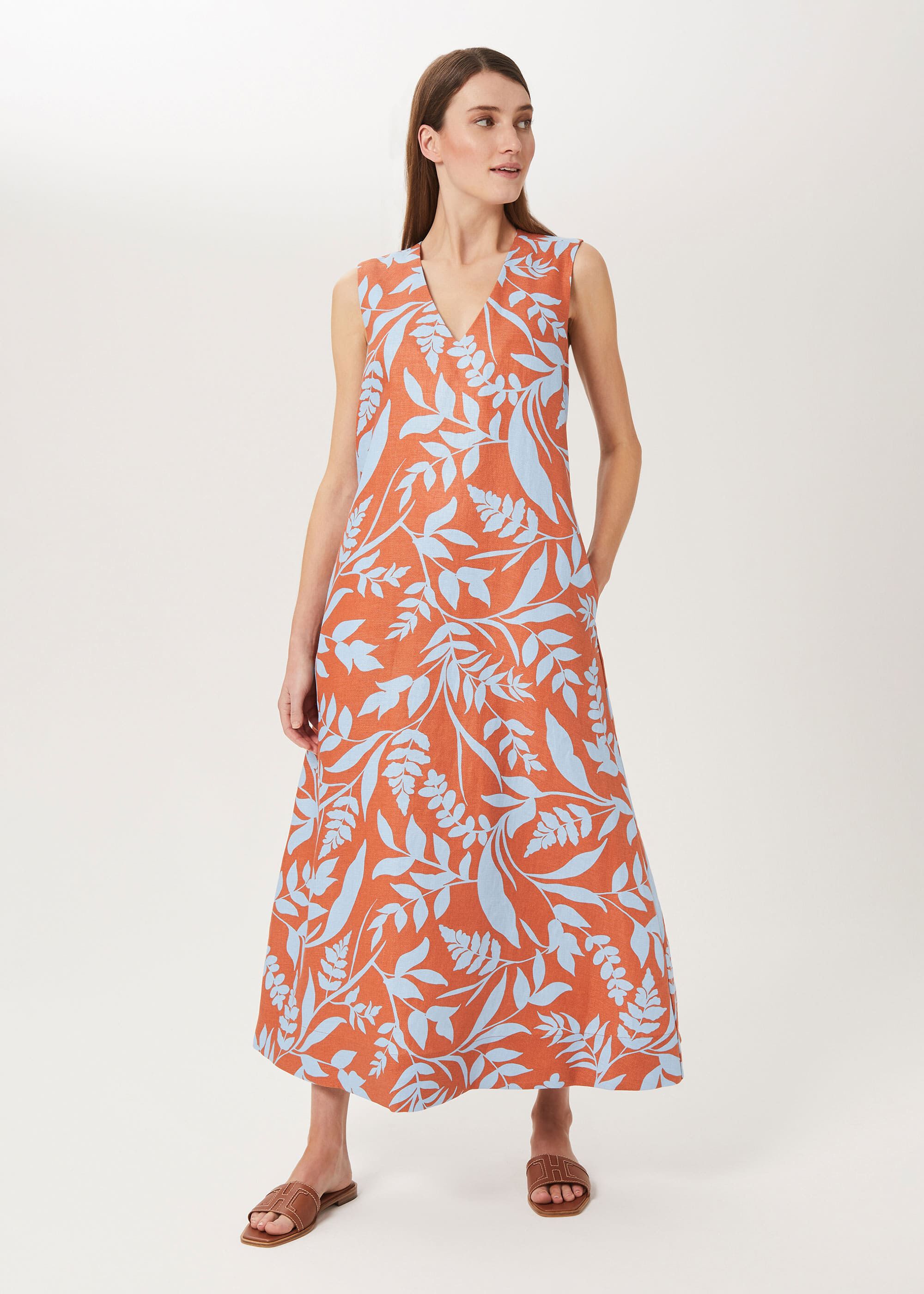 Isobel Linen Dress Hobbs UK