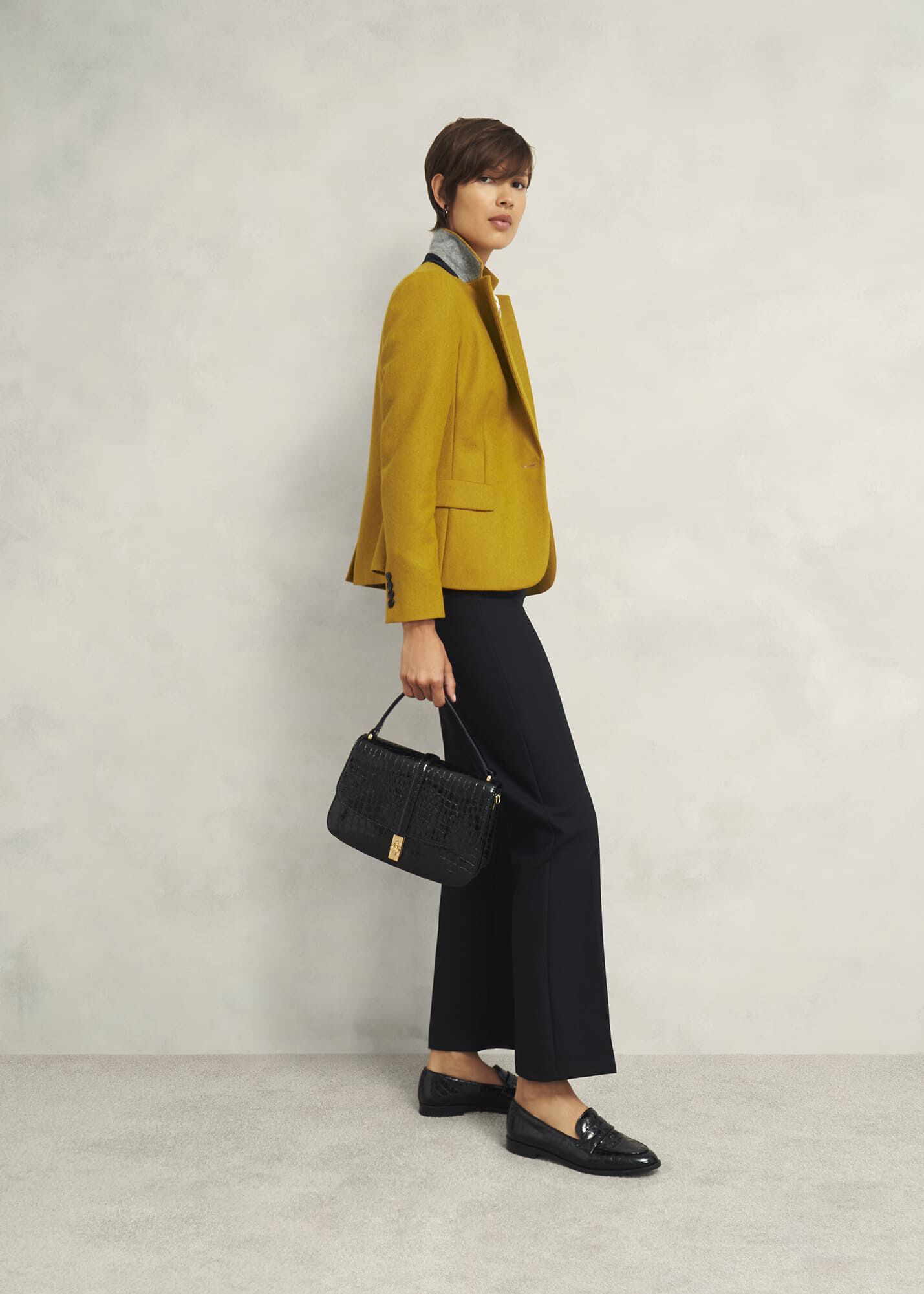 【Hobbs London】UK発 Blake ウール ジャケット Ochre オークル Blake Wool Jacket | Hobbs UK |