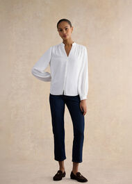 Blair Blouse, Ivory, hi-res