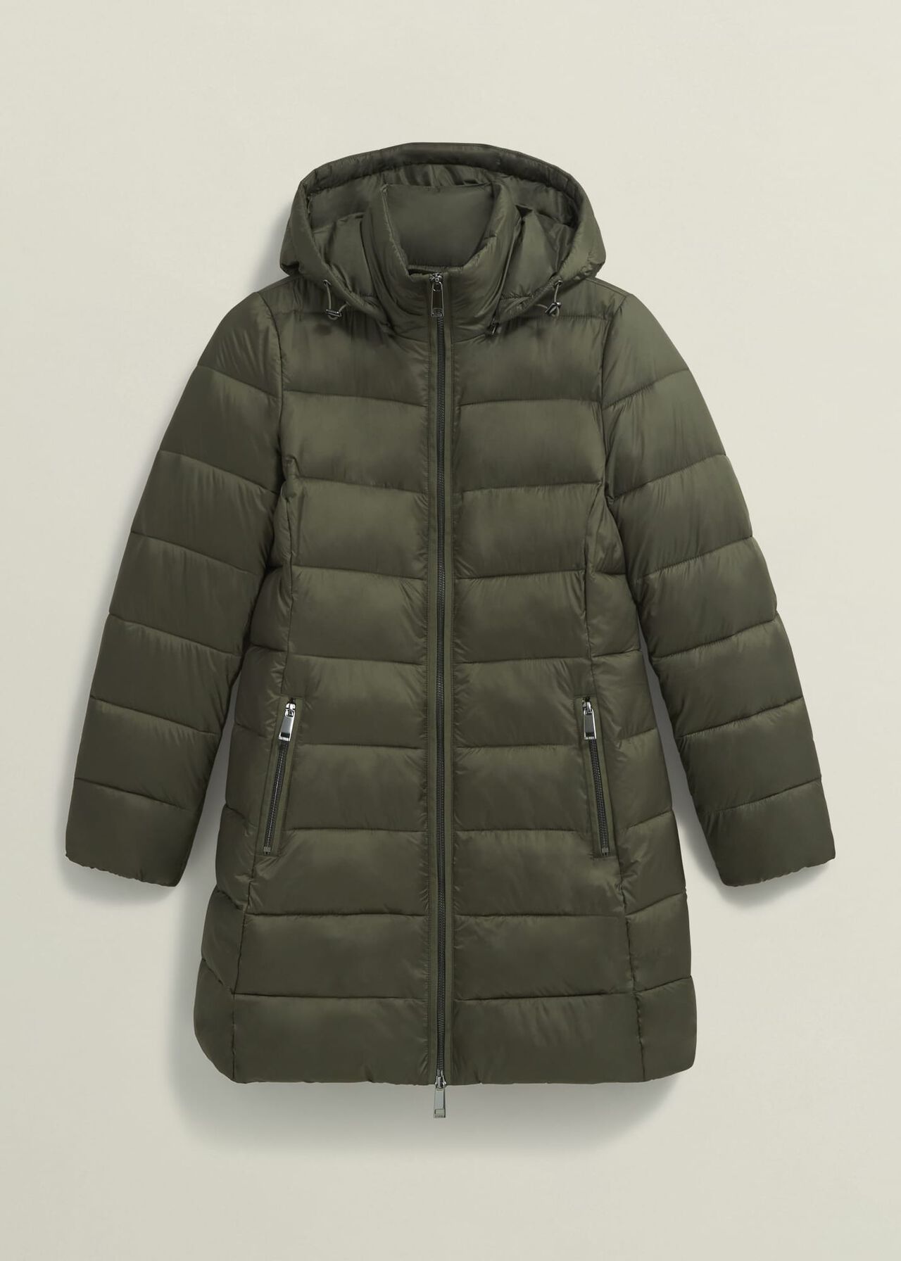 Petite Joelle Puffer, Dark Olive, hi-res