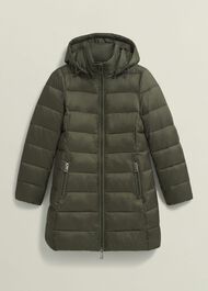 Petite Joelle Puffer, Dark Olive, hi-res
