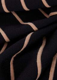 Petite Lena Knitted Dress, Black Stone, hi-res