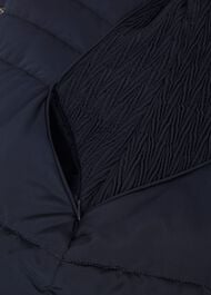 Dita Puffer Jacket With Hood, Navy, hi-res