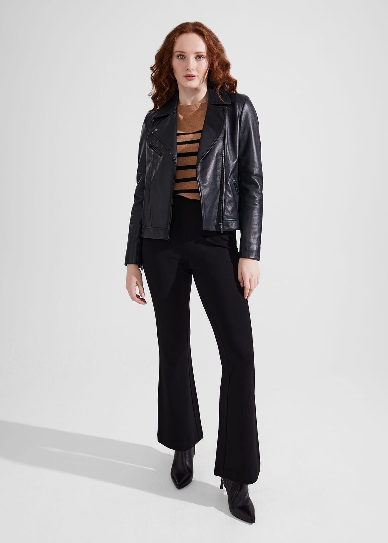 Peggy Ponte Pants, Black, hi-res