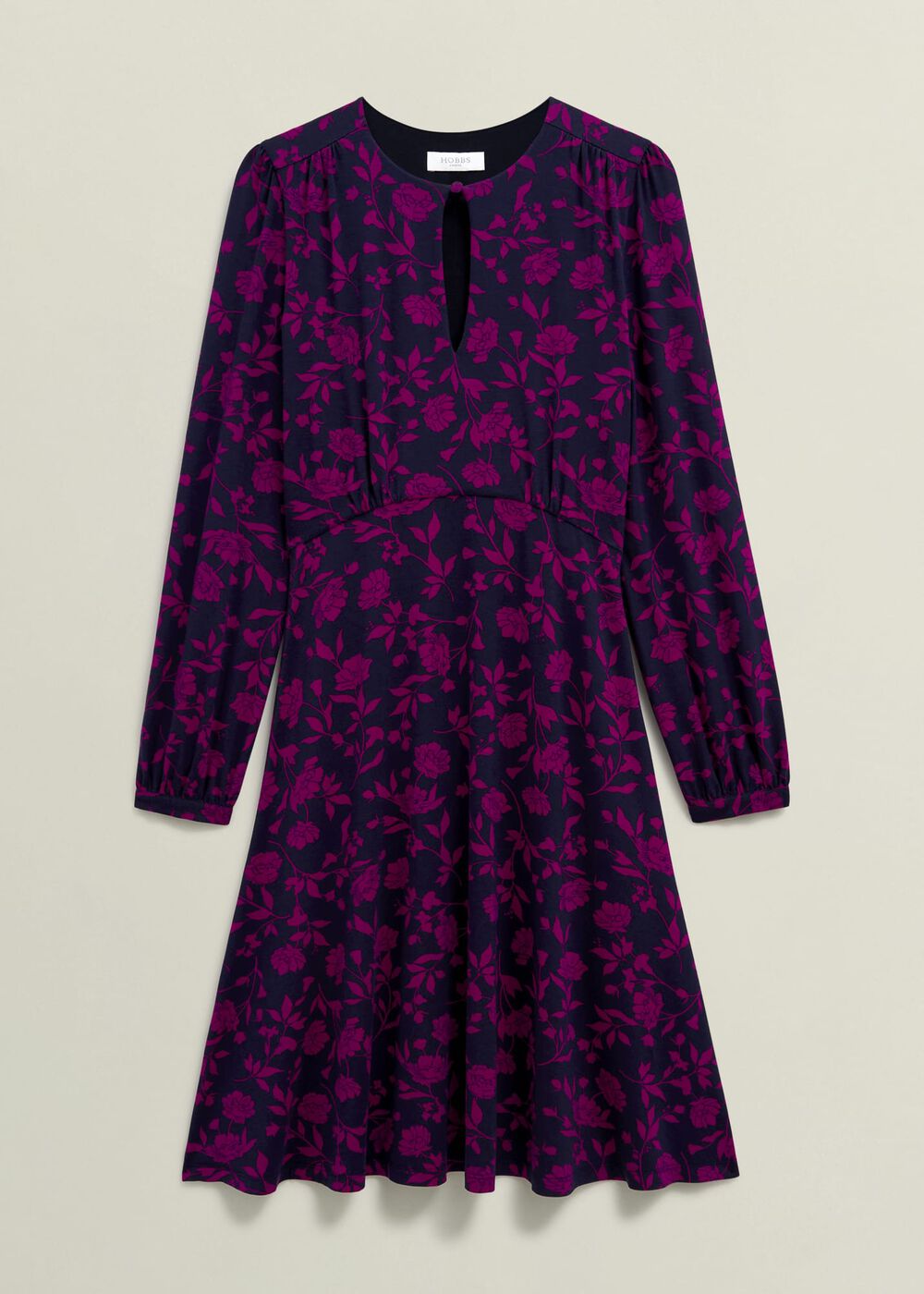 Petite Grace Jersey Dress, Navy Pink, hi-res