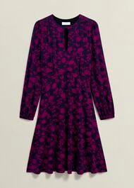Petite Grace Jersey Dress, Navy Pink, hi-res