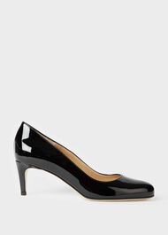 Emma Patent Stiletto Court Shoes, Black, hi-res