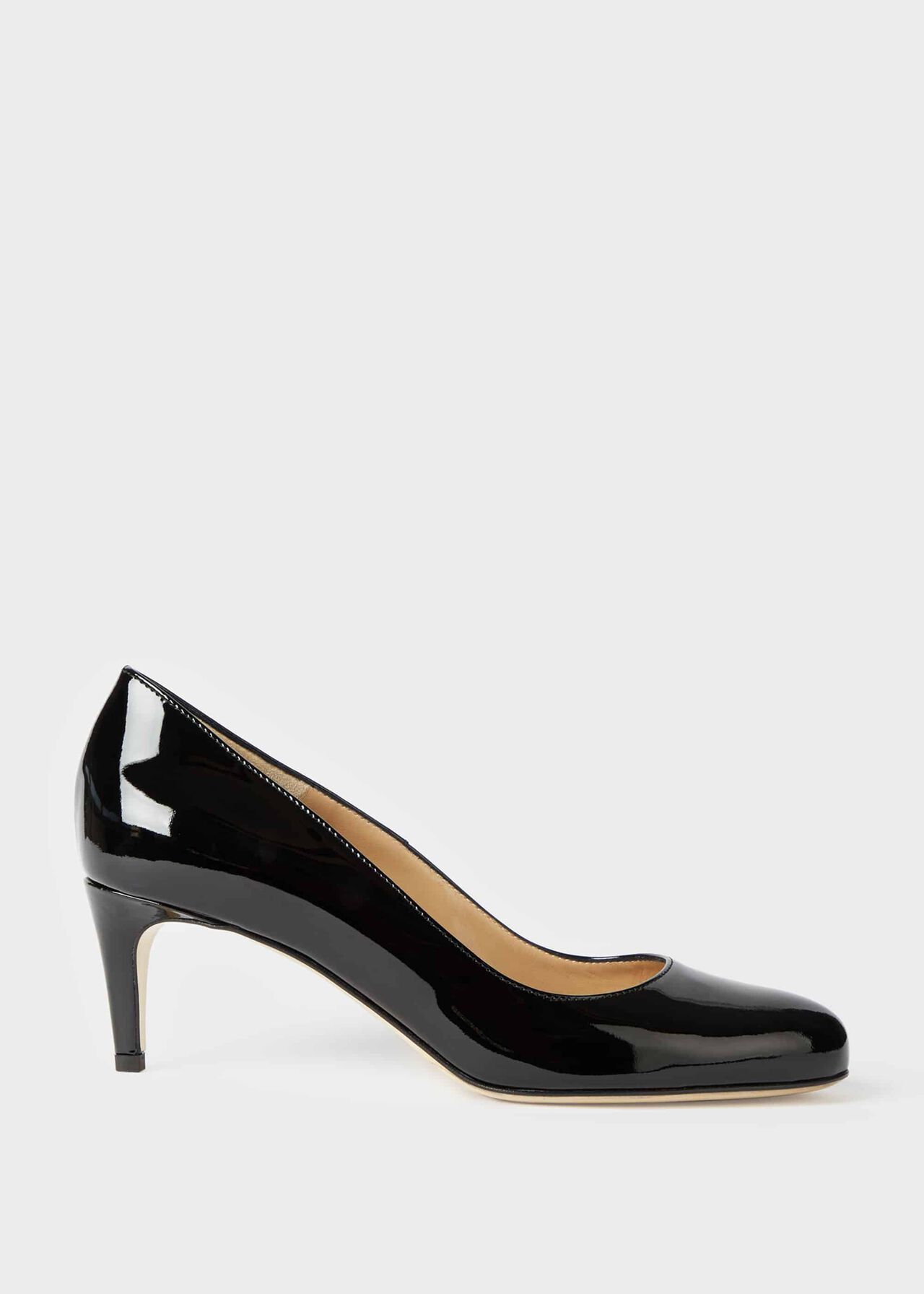 Emma Patent Stiletto Court Shoes, Black, hi-res