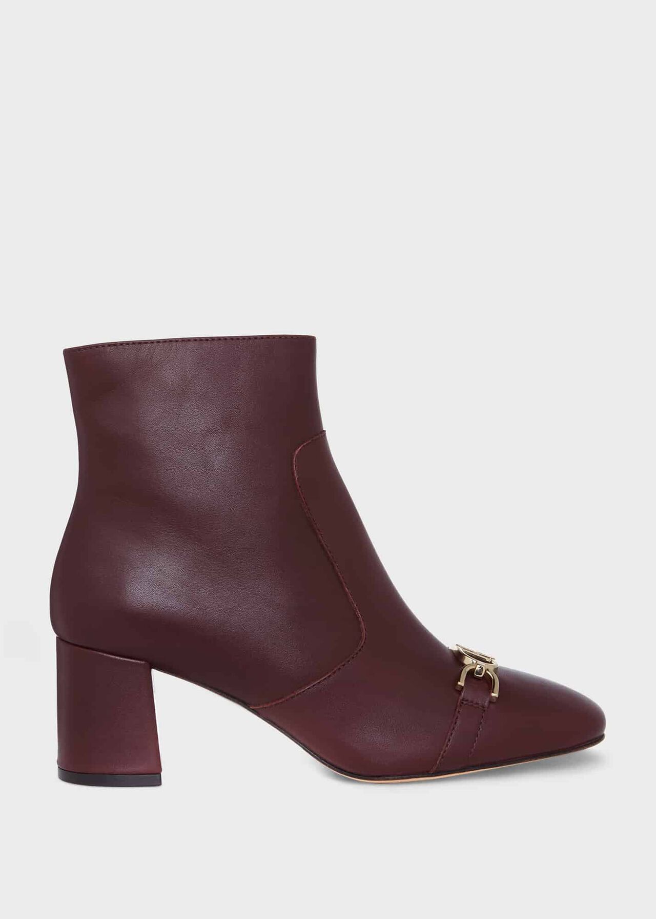 Rosella Trim Ankle Boots, Mahogany Red, hi-res