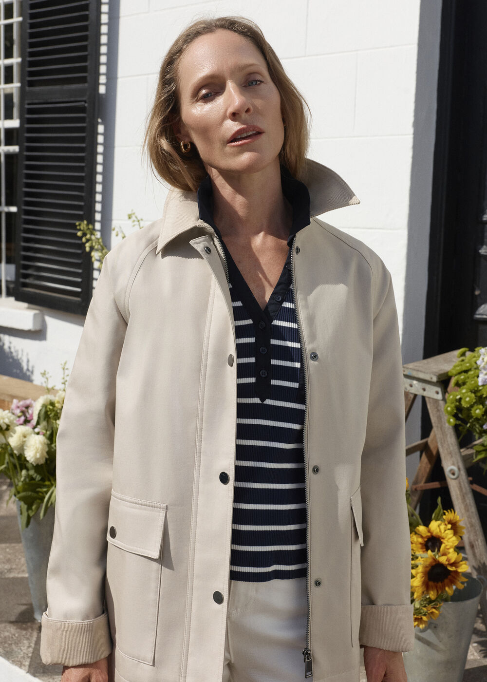 Gabby Barn Jacket, Pebble Grey, hi-res