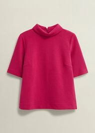 Tali Textured Top, Cranberry, hi-res