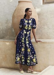 Elva Embroidered Dress, Midnight Multi, hi-res