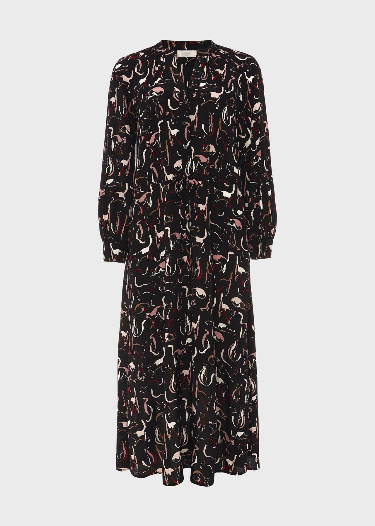 Teagan Midi Dress, Black Multi, hi-res