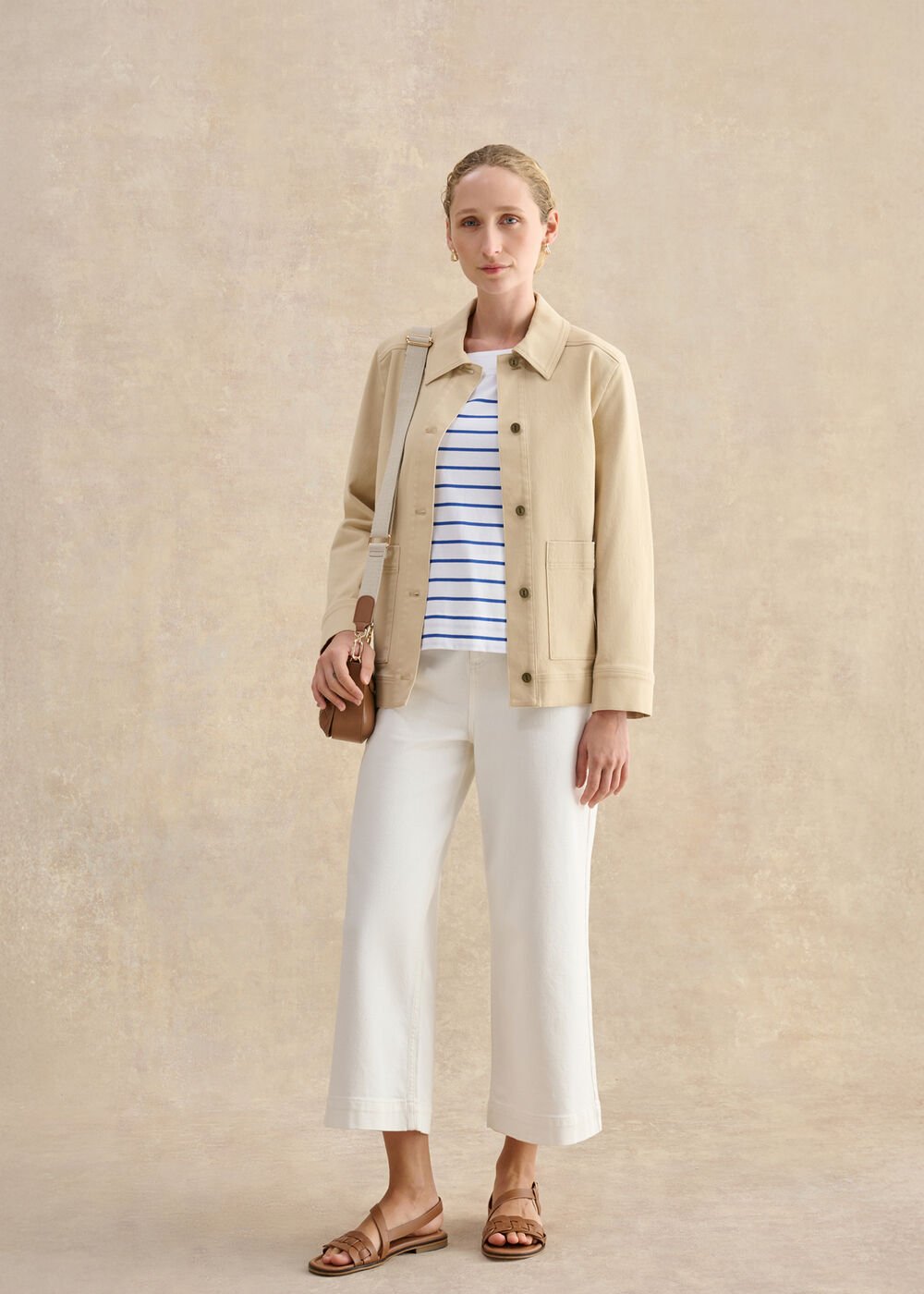 Vera Leather Sandals, Tan, hi-res