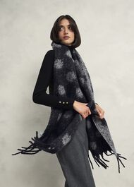 Mona Scarf, Black Grey, hi-res