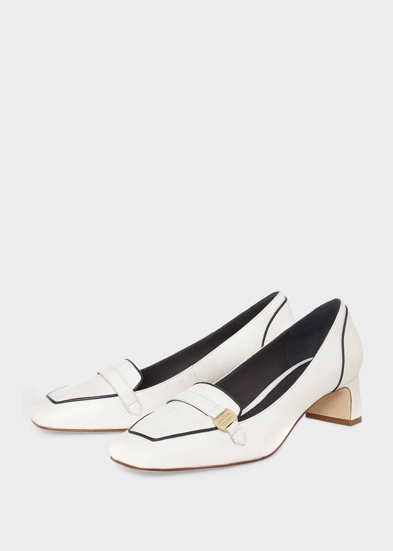 Carolina Block Heel, Ivory Navy, hi-res