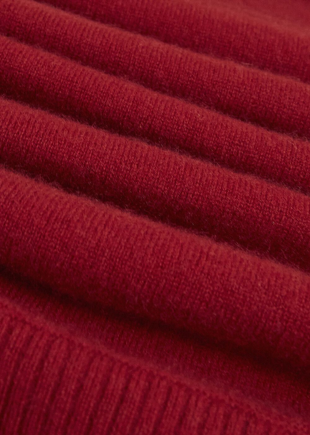 Delora Cashmere Roll Neck Jumper, Pomegranate Red, hi-res