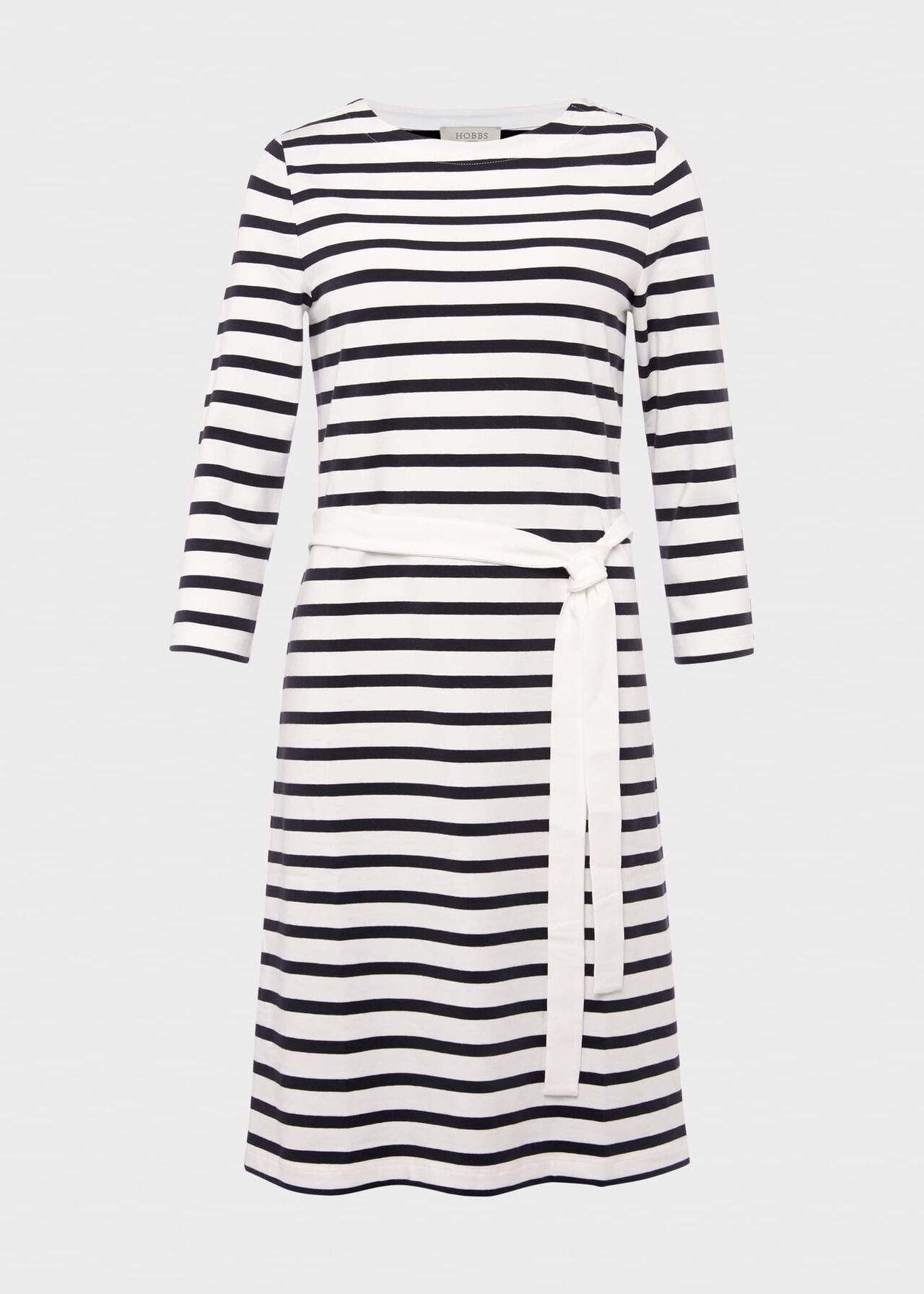 Jolie Jersey Dress, Navy White, hi-res