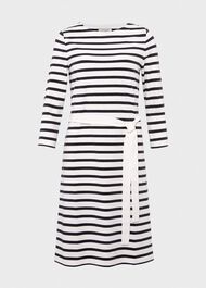 Jolie Jersey Dress, Navy White, hi-res
