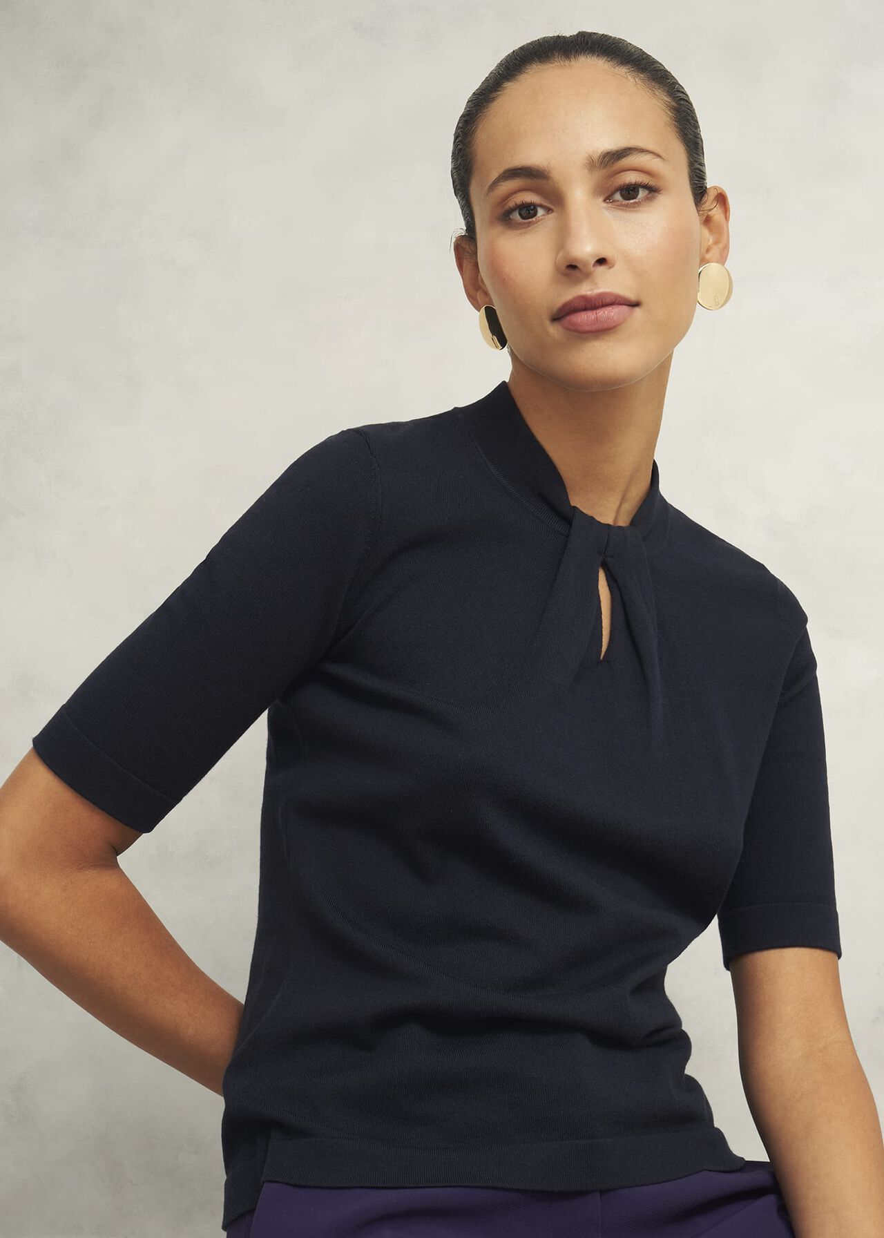Effie Sweater, Hobbs Navy, hi-res