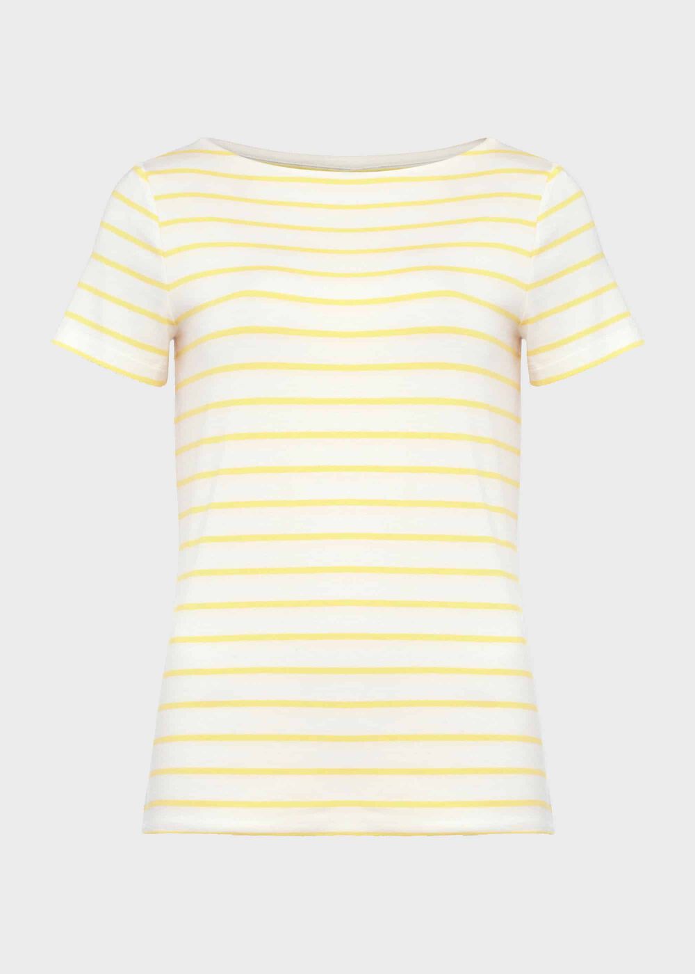 Sonya Striped Top, Yellow Ivory, hi-res