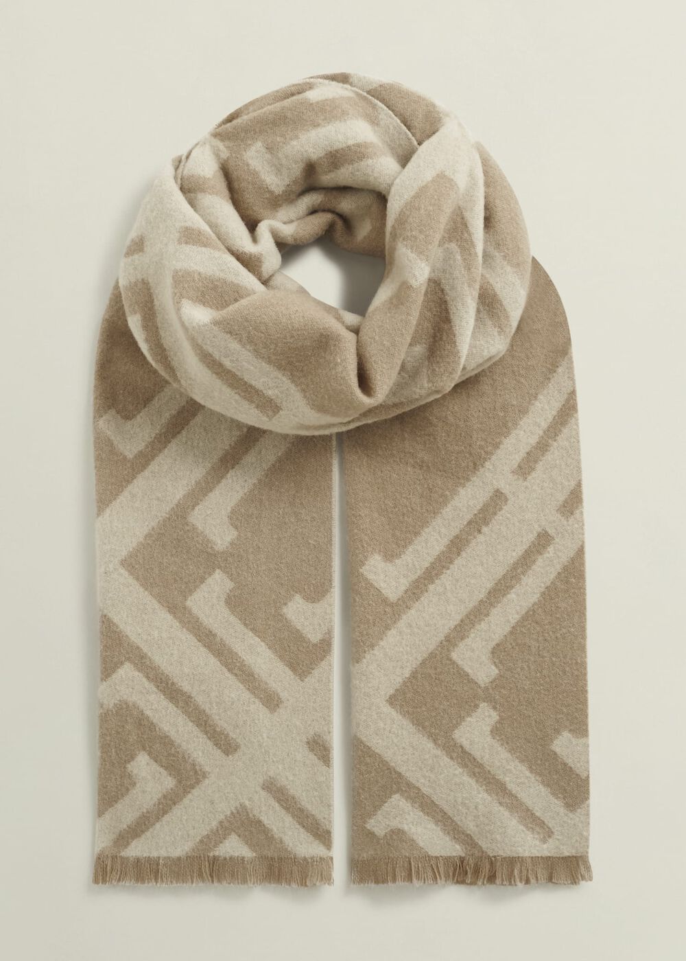 Delaney Wool Scarf, Camel Cream, hi-res