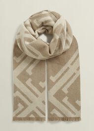 Delaney Wool Scarf, Camel Cream, hi-res