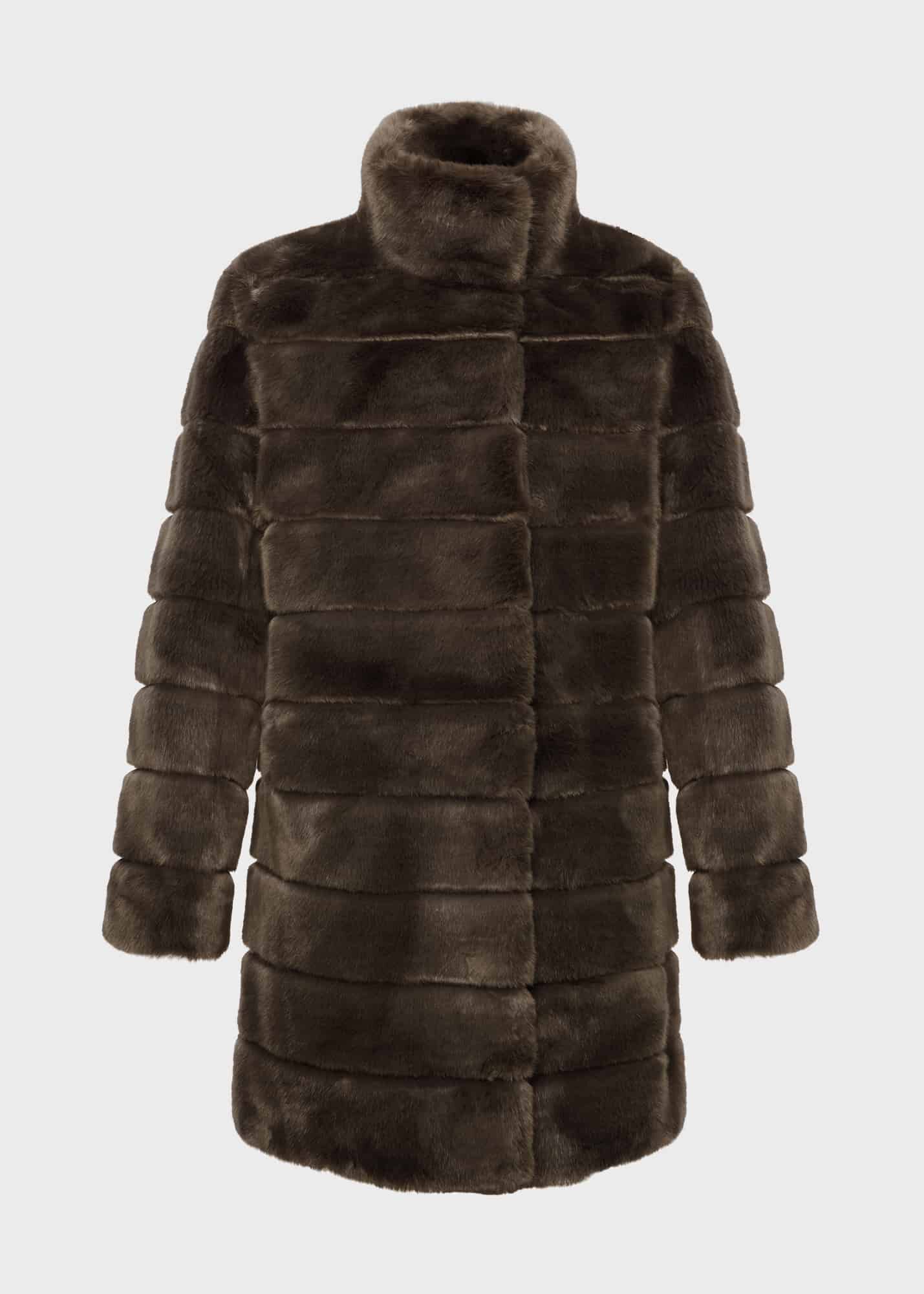 Hobbs navy fur coat online