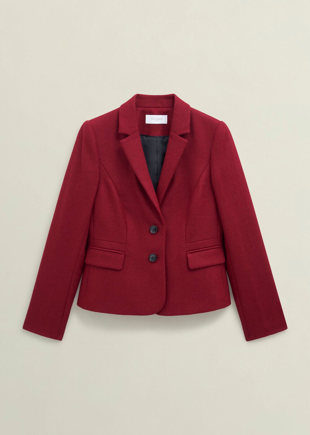 Petite Hackness Wool Jacket, Red, hi-res