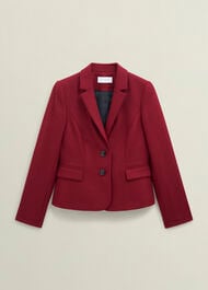 Petite Hackness Wool Jacket, Red, hi-res