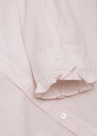 Miri Stripe Blouse, Pink White, hi-res
