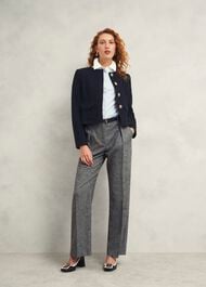 Marie Jacket With Wool, Navy, hi-res
