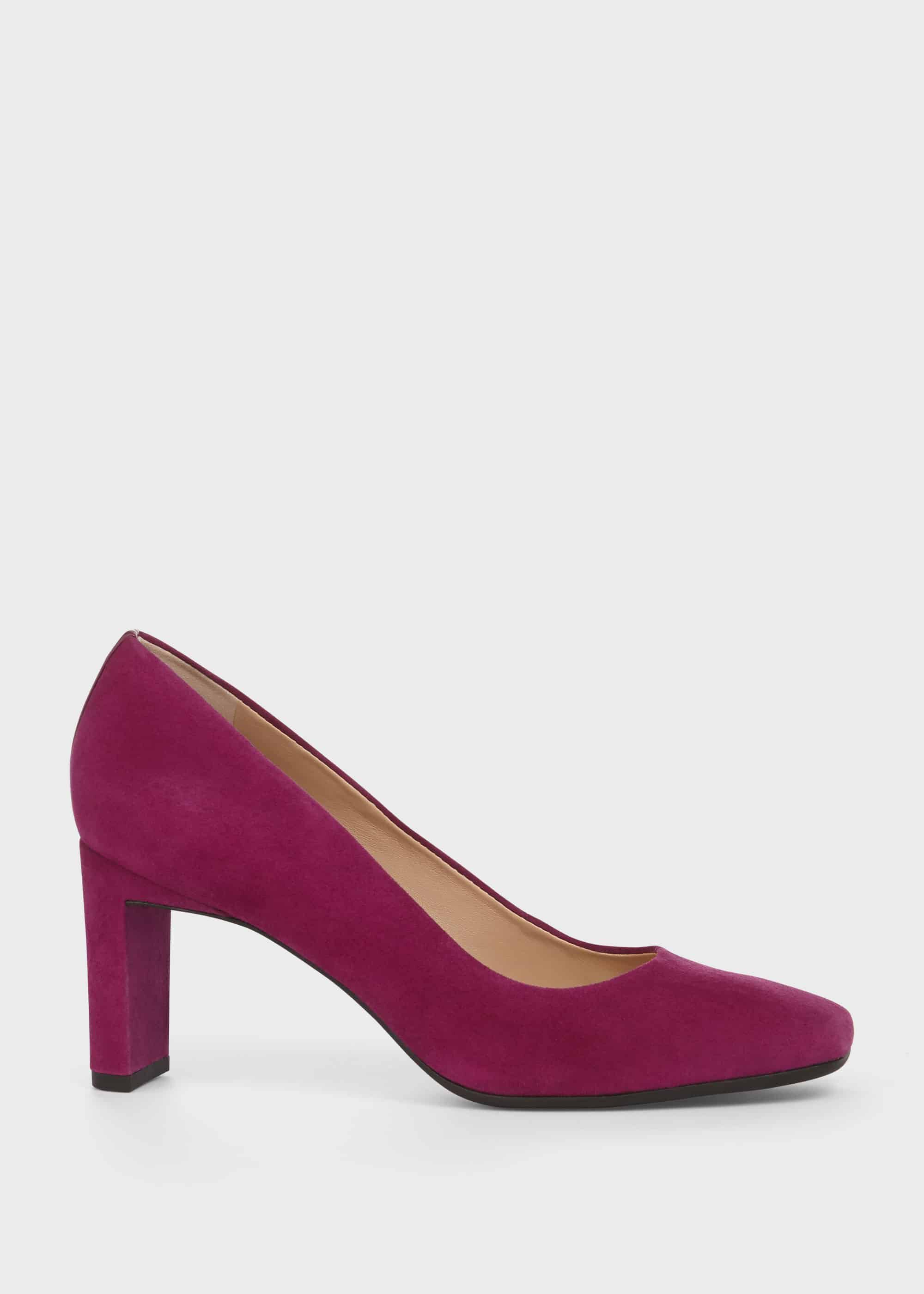 Magenta suede shoes store