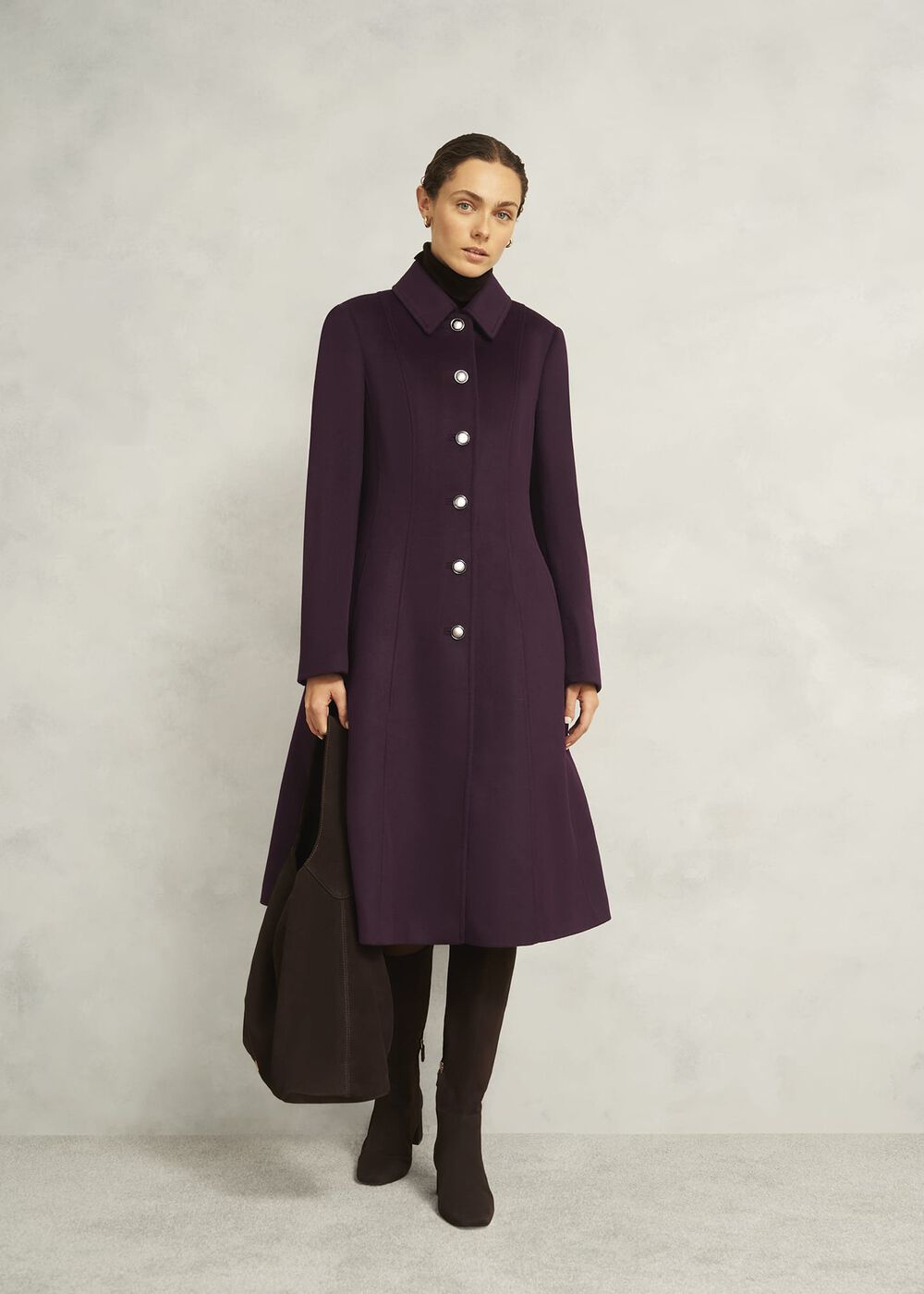 Iona Wool Coat, Malbec Purple, hi-res