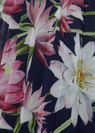 Deanna Pleated Floral Dress, Navy Multi, hi-res